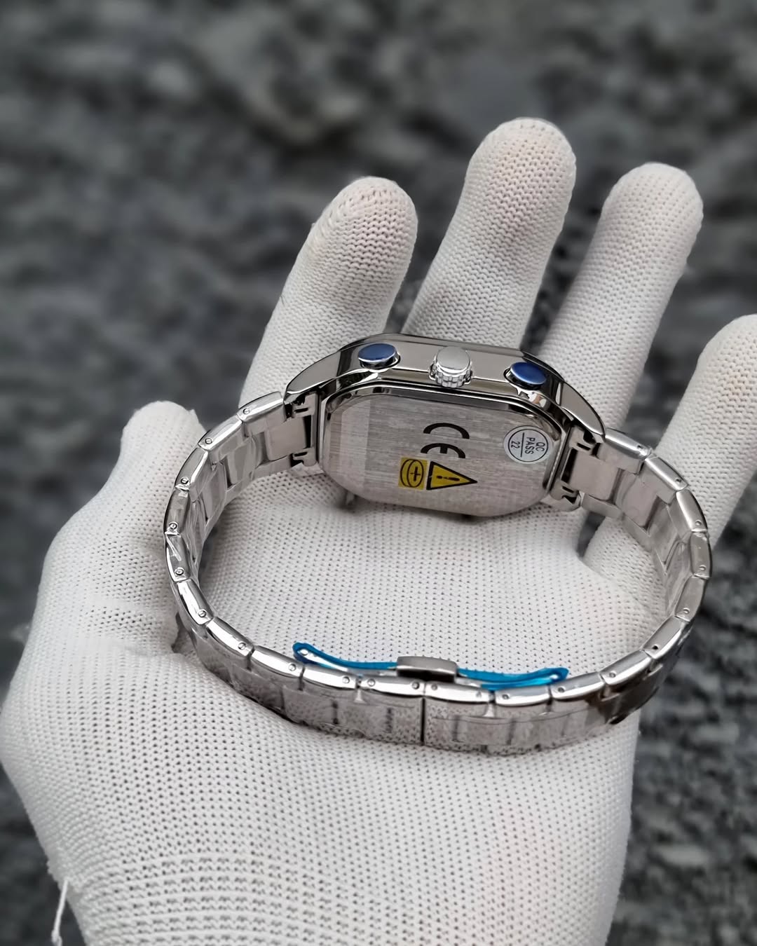 RELOJ POEDAGAR CRONÓGRAFO ACERO PLATEADO