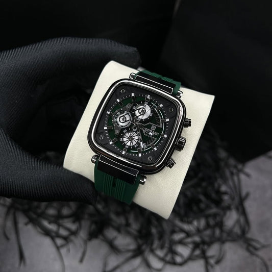 RELOJ MASCULINO DE LUJO REWARD VIP MONACO GREEN 44 MM CON CRONÓGRAFO ELEGANTE