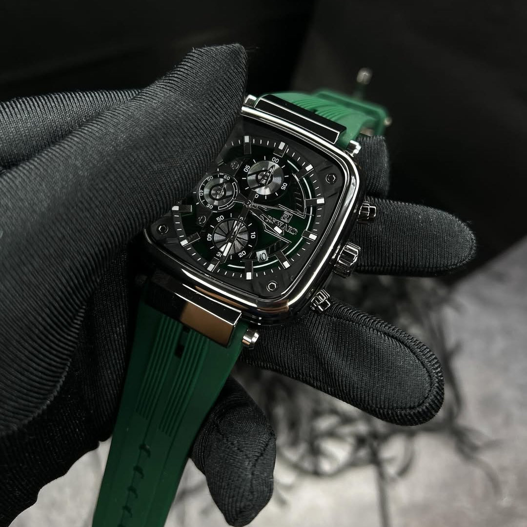 RELOJ MASCULINO DE LUJO REWARD VIP MONACO GREEN 44 MM CON CRONÓGRAFO ELEGANTE
