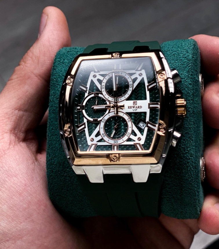 RELOJ REWARD VIP CRONÓGRAFO EN COLOR VERDE OSCURO / ORIGINAL
